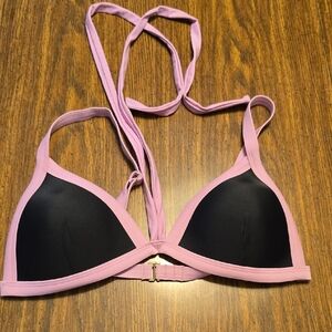 Xhilaration Black And Pink Bathing Top